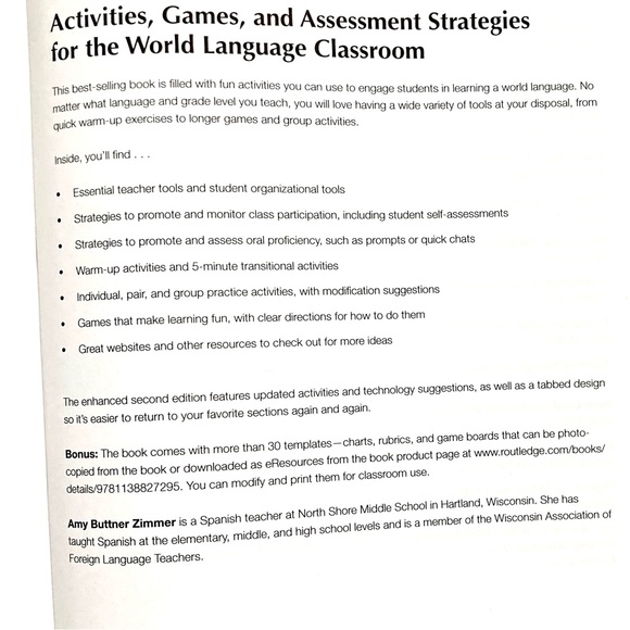 Activities, Games, and Assessment Strategies for the World Language Classroom - Picture 5 of 9